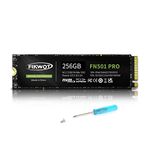 Fikwot FN501 Pro 256GB NVMe SSD - M.2 2280 PCIe Gen3 x4 Internal Solid State Drive with Graphene Cooling Sticker, Up to 3,500MB/s, SLC Cache 3D NAND TLC, Compatible with Laptop & PC Desktop