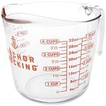 Anchor Hocking 551780L13 Measuring Cup, Glass, Clear