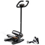 Sportsroyals Stair Stepper for Exercises-Twist Stepper with Resistance Bands and 330lbs Weight Capacity