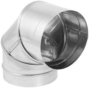DuraVent Stainless Steel Elbow Pipe, Silver