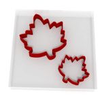 Maple Leaf Set of 2 Value Cookie/Fondant Cutters Pair 5CM + 8CM 2