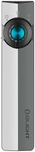 OLIGHT ArkPro EDC Flat Flashlight Rechargeable with Green Beam, UV and White LED,1500 Lumens USB-C Pocket Camping Flashlight, Spotlight Floodlight for Outdoor Emergency (Dual Tone Silver Graphite CW)