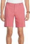 IZOD Men's Khaki Shorts, Saltwater Red, 34