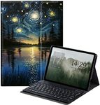 Keyboard Case for All-New Kindle Fire HD 10 & 10 Plus Tablet (13th/11th Generation, 2023/2021 Release) 10.1",Art Starry Night Design Slim Cover with Magnetic Detachable Wireless Bluetooth Keyboard