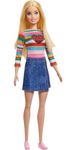 Barbie It Takes Two Malibu” Roberts Doll (Blonde) Wearing Rainbow Shirt, Denim Skirt & Shoes, Gift for 3 to 7 Year Olds, HGT13