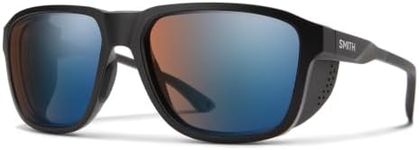SMITH Embark Sunglasses – Performance Sports Sunglasses with Removable Side Shields for Skiing, Snowboarding & More – For Men & Women – Matte Black + Copper Blue Mirror ChromaPop Photochromic Lenses