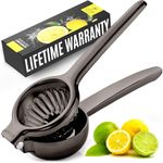 Zulay Lemon Squeezer Stainless Steel with Premium Heavy Duty Solid Metal Squeezer Bowl