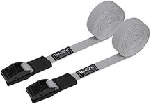 WONITAGO Rack Strap Tie Down Straps for Surfboard SUP Paddleboard Kayak Snowboard and Canoes, 15 Feet (Pair), Gray