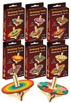 Funvention- for Little Scientist in Every Kid Funvention Diy Spinning Tops (Mandala Art)-Pack Of 6 (2 Tops Per Pack + 12 Colors)-Diy Build, Color, Play, Art & Craft Toy For Kids Birthday Return Gifts