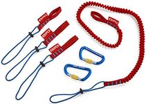 KNIPEX Tools - Tool Tethering System (1 Lanyard, 3 Adapter Strap and 2 Carabiners) (005004TBKA)