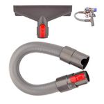 Fullclean Mattress Tool and Extension Flexible Hose Kit Compatible with Dyson Gen 5 V15 V12 V11 V10 V7 V8 Absolute Detect Torque Drive Cyclone Cordless Handheld Vacuum Cleaner