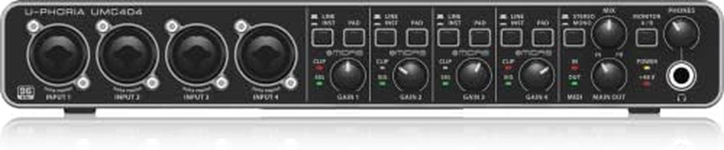 Behringer UMC404HD FBA_U-PHORIA UMC404HD Behringer U-Phoria UMC404HD MIDI Interface, Black