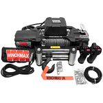 Winchmax 13,500lb (6,123kg) SL Series Military Grade 12v Electric Winch. 26m x 9.5mm Steel Rope, 3/8 Inch Hook.