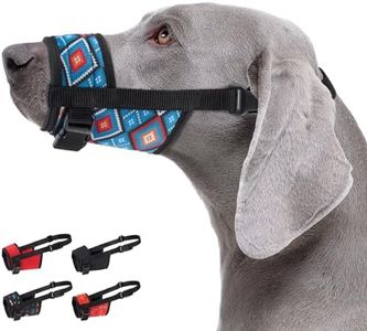 CollarDirect Dog Muzzle - Updated Design Adjustable Soft Breathable Tribal Nylon Dog Mouth Guard Cover for Small, Medium and Large Dogs, Anti Chewing, Barking & Biting (L/XL, Pattern 3)