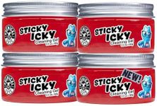 Chemical Guys Sticky Icky Car Cleaning Gel, Sweet Strawberry Scent - Detailing Kit, Car Crevice Cleaner, Air Vent Slime, Cleaning Putty for Keyboard Accessories (4 Pack) - CJR1004