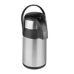 Innoteck Essentials 1.9L Stainless Steel Airpot - Insulated Vacuum Thermal Flask - Pump Action Airpot Tea, Coffee Jug - Suitable for Hot & Cold Drinks Up to 24 Hours- With Safety Lock & Carry Handle