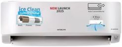 Hitachi 1 Ton Class 3 Star Xpandable+ Inverter Split AC (100% Copper, 4-Way Swing, ice Clean, Dust Filter, 3400SXL RAS.D312PCBIBS, White)