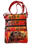 CLASSIQUE Shantiniketan Pure Leather Womens Purse Crossbody Shoulder Elephant