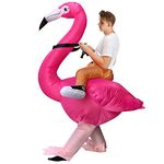 Inflatable Costumes Creative Flamingo Costume Blow Up Jumpsuit for Adult Carnival Cospaly Halloween Birthday Party