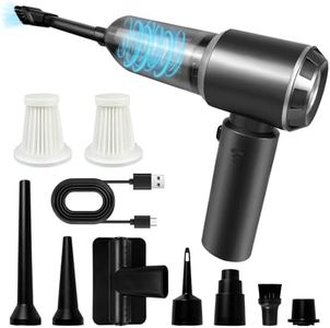 JNBGTU Car Vacuum Cleaner Cordless Powerful, 16000Pa Powerful Handheld Cordless Vacuum, USB Mini Hand Held Dustbuster, Portable Cordless Lightweight Vacuum Cleaner for Pet Hair, Sofa, Home, Office