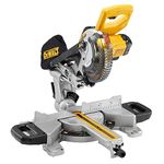 DEWALT DCS365N-XJ XR 184 mm Mitre Saw with XPS-Bare Unit, 590 W, 18 V, Yellow