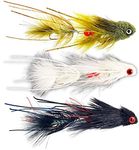 The Fly Crate Dungeon Articulated Streamer Flies Assortment | Size #4 Fly Fishing Flies for Trout Bass Pike | 6 Flies