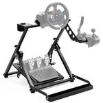 Anman Racing Wheel Stand X Stand Racing Simulator Fit For Logitech G25 G27 G29 G920 G923 Thrustmaster T150 (pro) t-gt T80 t300rs (GT) T300 t500rs,Ferrari Wheel Shifter and Pedal NOT Included