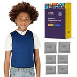 Special Supplies Weighted Sensory Compression Vest for Kids with Processing Disorders, ADHD, and Autism, Calming and Supportive with Adjustable Weight Fit (Small 17x30 inches)