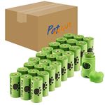 PetVogue Dog Poop Bags For Waste Refuse Cleanup Pooper Scooper Bag,Roll Replacements For Puppy Walking,Leak Proof & Tear Resistant,Thick Plastic|Set Of 27 Rolls - 405 Dog Poop Bags With Dispenser