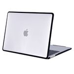 BlueSwan Case compatible for 2021 Macbook Pro 14 M1 Max A2442 with Touch ID, Anti-rupture Soft TPU Frame + Ultra-thin PC Matte Anti-fingerprint Protective Cover - Clear