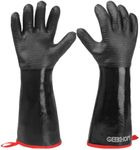 GEEKHOM 18-Inch Heat Resistant BBQ Gloves 932°F Waterproof Long Sleeve Cooking Gloves, Non-Slip Silicone Grip Grill Gloves for Grilling, Smoker, Oven, and Kitchen Use