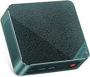 Beelink SER6 Mini PC, AMD Ryzen 7 6800H(6nm, 8C/16T) up to 4.7GHz, Mini Computer 32GB DDR5 RAM 500GB M.2 NVME SSD, Desktop PC 4K@60Hz Triple Display, Mini Gaming Computer WiFi6/BT5.2/2.5Gbps