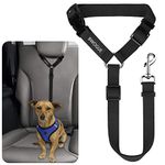 BWOGUE Pet Dog Cat Seat Belts, Car Headrest Restraint Adjustable Safety Leads Vehicle Seatbelt Harness (1 Pack)