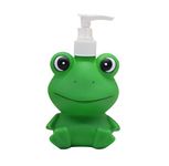 Hyever Dinosaur Panda Frog Cute Cartoon Animal Hand Soap Pump Lotion, Hand Soap, Shampoo, Shower Gel Dispenser, Suitable for Bathrooms, Kitchen Countertops, Bathroom Accessories (Frog)