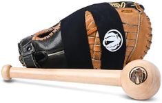 Rhino Wax - Baseball Glove Break in Kit - Includes Baseball Glove Mallet and Glove Wrap - Speeds Up Breakin Time - Creates The Perfect Pocket - Solid One-Piece (No Glue) Maple Hardwood Construction