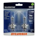 SYLVANIA - 9003 SilverStar - High Performance Halogen Headlight Bulb, High Beam, Low Beam and Fog Replacement Bulb, Brighter Downroad with Whiter Light (Contains 2 Bulbs)