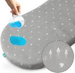Bassinet Mattress Pad Compatible with Halo Bassinest Swivel, Flex, Glide, Premiere & Luxe Series Sleeper, Waterproof Breathable Soft Baby Foam with Removable Zippered Cover, Grey