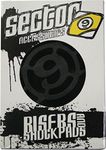 Sector 9 S Flat 1/2" Single Set Skateboard Risers