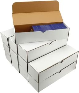 Trading Card Storage Box,12-Pack-9600 Count Corrugated Cardboard Card Box With Mtg/Magic/TCG Storage and Collection,Labels For Card Storage Box