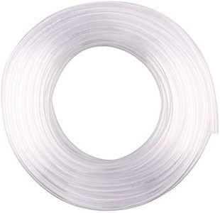 DERPIPE Clear Vinyl Tubing – 1/4'' ID 3/8'' OD PVC Tube Food Grade Flexible Plastic Pipe Hose for Homebrewing, Siphon Pump 30.5 Meters(100ft) Length