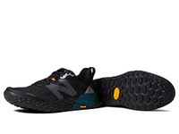 New Balance Men's Fresh Foam Hierro V6 Trail Running Shoe, Black/Mountain Teal, 4.5