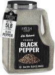 Fresh Finest 5 LB. Black Pepper, Bulk, Kosher, Black Pepper Ground For Commercial and Home Cooking 5 LB Coarse Black Pepper Freshly Packed at the Source, Kosher, Non-GMO