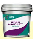 ESDEE PAINTS Interior Putty Acrylic, Ready to use DIY Wall Putty for Application, Sanding and Levelling. Flexible Putty with Excellent bonding - 1Kg, White,Green