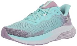 Under Armour Women's HOVR Turbulence 2 Sneaker, (300) Neo Turquoise/Fresh Orchid/White, 7.5