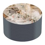 Jetec Round Acrylic Mirror Candle Plate Set, Round Mirror Base for Table Centerpieces, Round Mirror Wall Stickers Self Adhesive Mirrors for Wedding Baby Shower and Wall Decor(12 Inch, 24 Pieces)