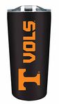 Campus Colors NCAA Stainless Steel Tumbler perfect for Gameday - 18 oz - Double Walled - Keeps Drinks Perfectly Insulated (Tennessee Volunteers - Black)