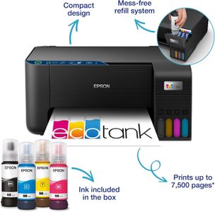 Epson EcoTank ET-2861 Wireless Printer – Black, Cartridge-Free