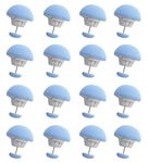 ARQIVO® Clips Mushroom Duvet Cover Pins Cotton Quilt Fixer Duvet Fasteners Grippers Anti-Movement Bed Quilt Clamps Sheet Quilt Holder Clips for Socks Curtains Quilt Cover (Blue, Pack of 16)