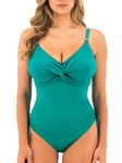 Fantasie Women's Ottawa Underwire Twist Front Swimsuit with Adjustable Leg, Bright Jade, 34FF