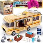 Camper for Break Bad Rv Building Set, Creative Camper Van Building Blocks Merchandise, DIY Technic Building Set Toy, Building Bricks Kit for Ages 8-14(986 Pieces)